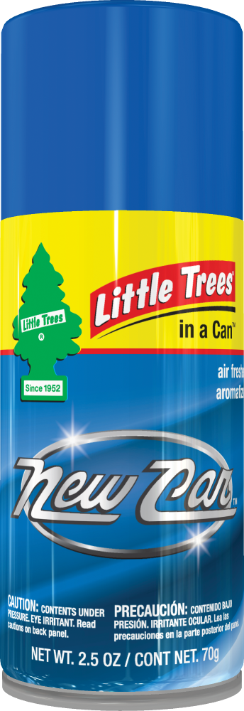 slide 1 of 2, Car-Freshner Little Trees New Car Scented Air Freshener Can, 2.5 oz