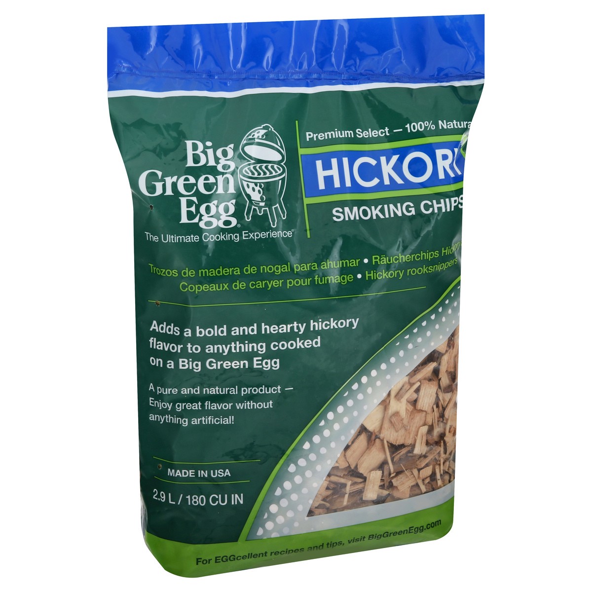 slide 7 of 11, Big Green Egg Hickory Smoking Chips 2.9 lt, 2.90 l