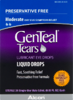 slide 1 of 1, Alcon Genteal Tears Moderate Dry Eye Drops, 36 ct
