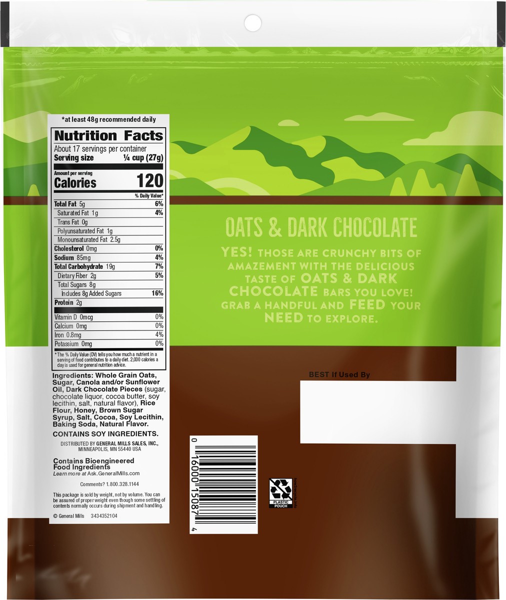 slide 2 of 9, Nature Valley Crunchy Granola, Oats and Dark Chocolate Granola, Resealable Snack Pouch, 16 oz, 16 oz