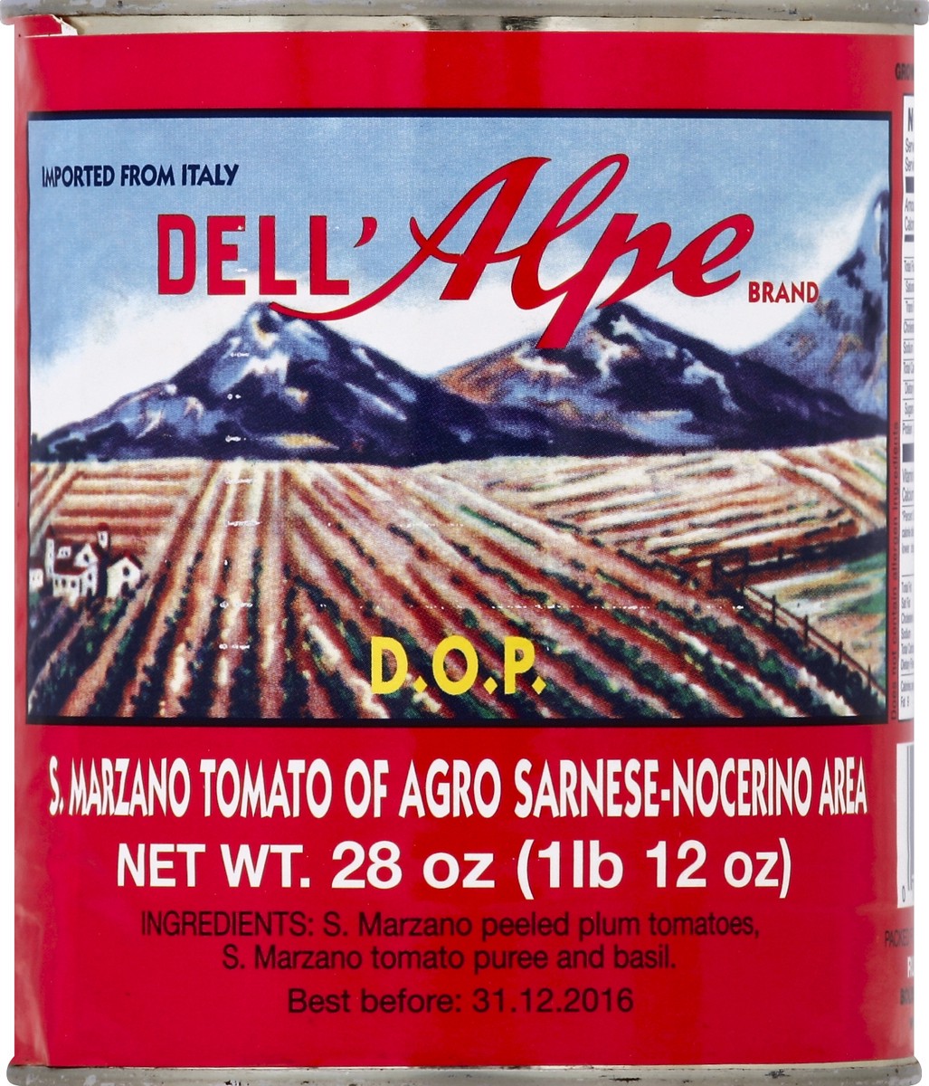 slide 2 of 2, Dell'Alpe Dellalpe San Marzano Peeled Tomatoes, 28 oz