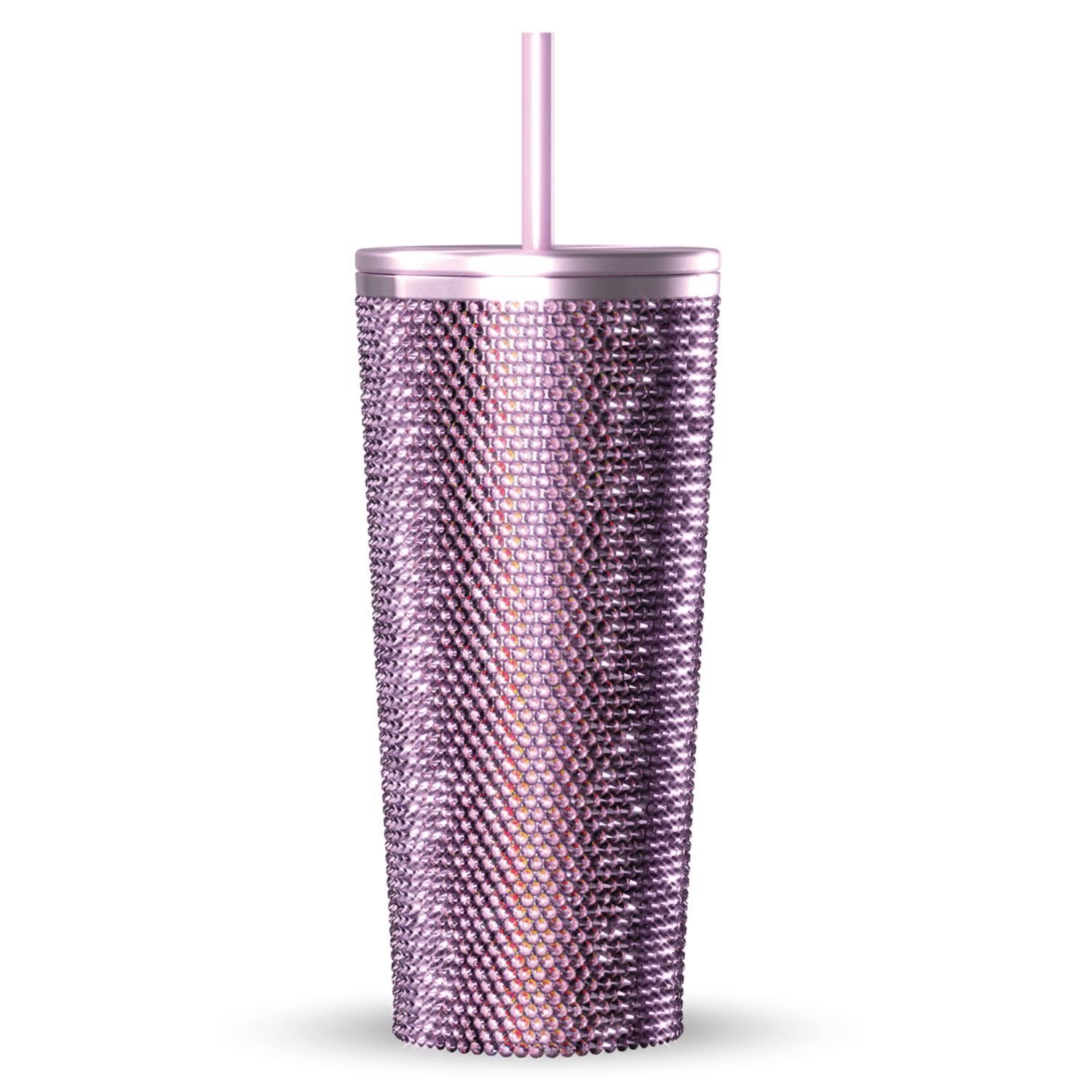 slide 1 of 1, Hydrapeak Rhinestone Double Wall Stainless Steel Travel Tumbler, Pink, 25 Oz, 1 ct