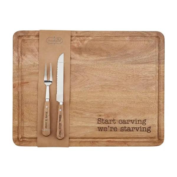 slide 1 of 1, Mud Pie Carving Board Set, 1 ct