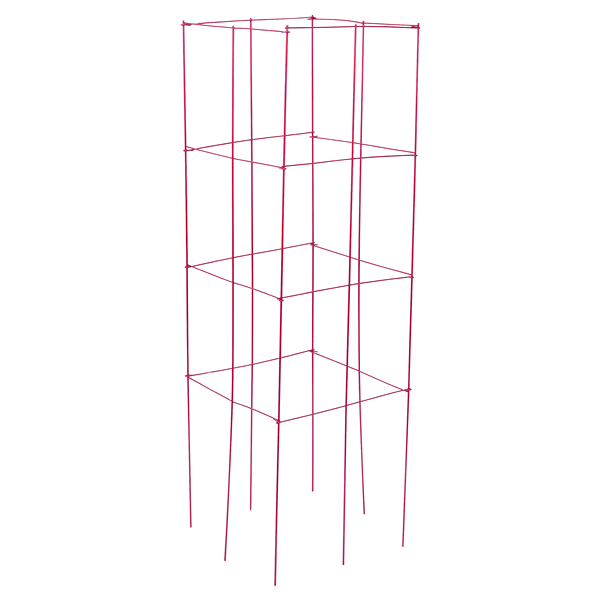 slide 1 of 1, Panacea 4-Panel Tomato Tower Red - 14'', 1 ct