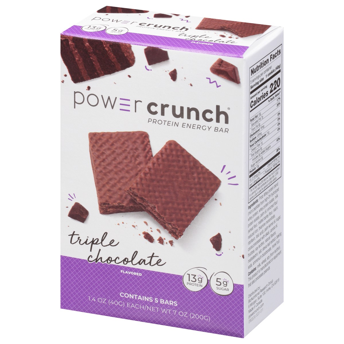 slide 2 of 9, Power Crunch Triple Chocolate Protein Energy Bar, 7 oz