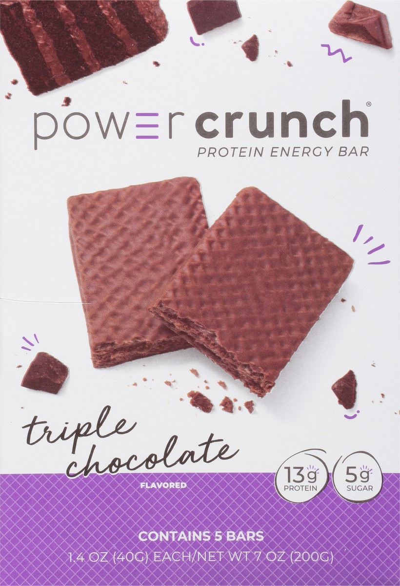 slide 5 of 9, Power Crunch Triple Chocolate Protein Energy Bar, 7 oz