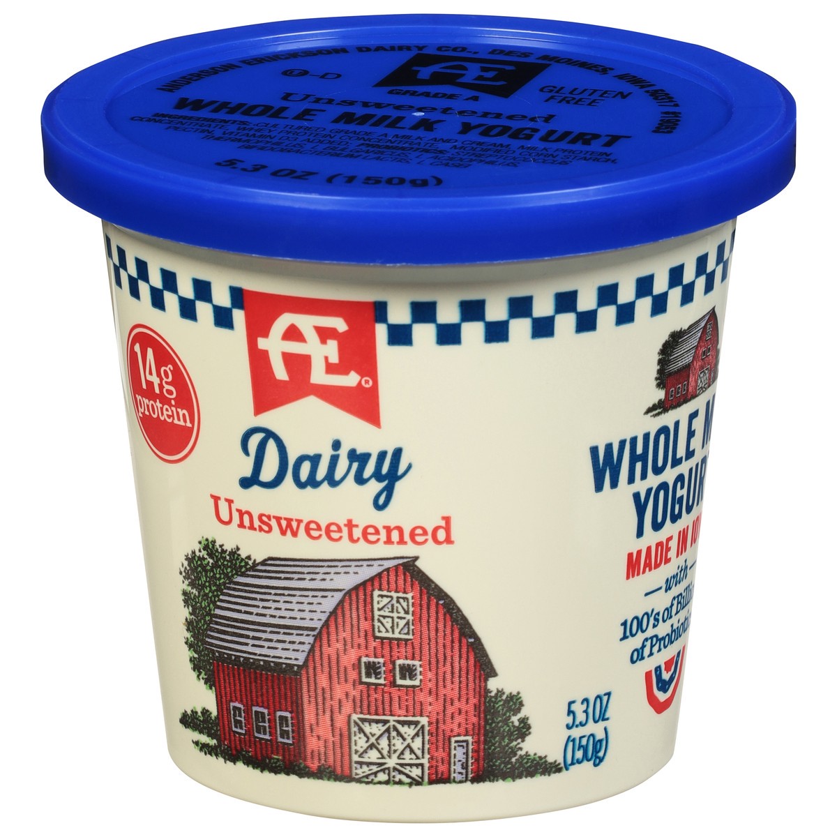 slide 8 of 11, AE Dairy Whole Milk Unsweetened Yogurt 5.3 oz, 5.3 oz