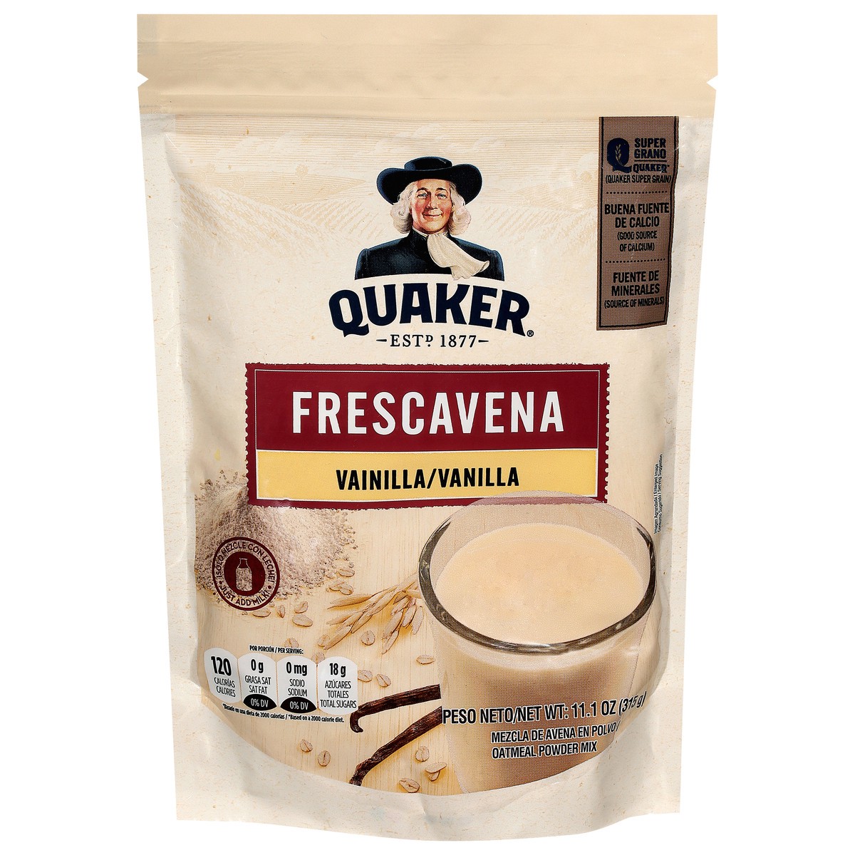 slide 2 of 4, Quaker FrescAvena Vanilla Oats Beverage Mix, 12.35 oz