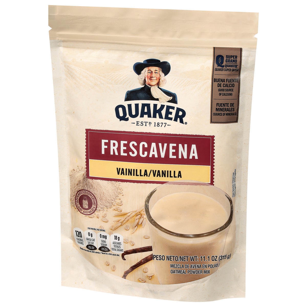 slide 4 of 4, Quaker FrescAvena Vanilla Oats Beverage Mix, 12.35 oz