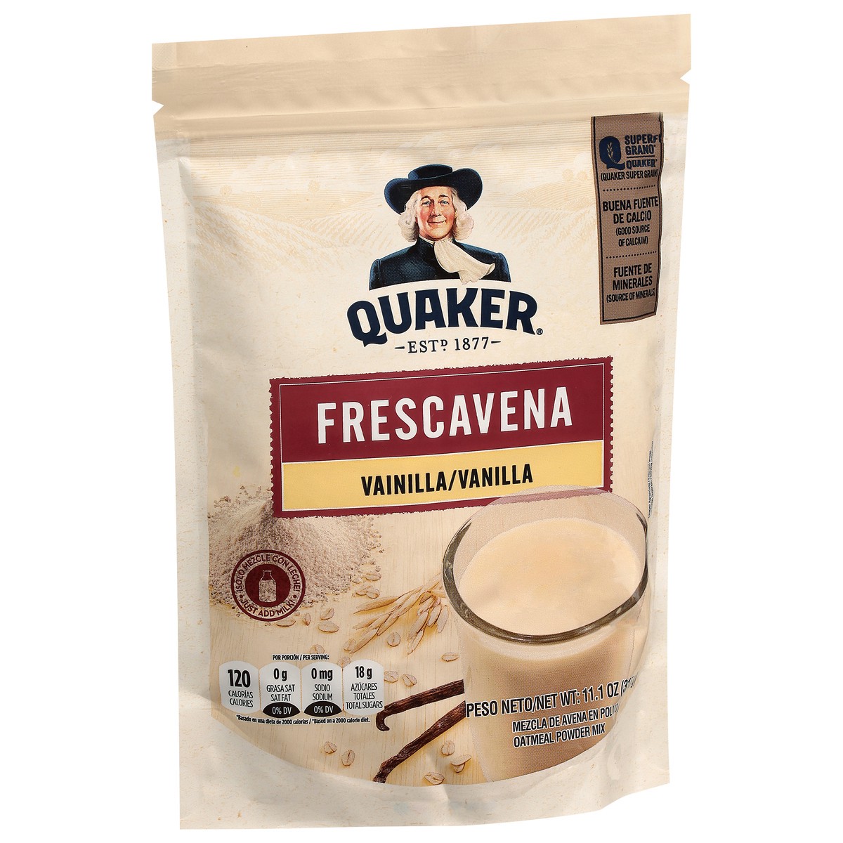 slide 3 of 4, Quaker FrescAvena Vanilla Oats Beverage Mix, 12.35 oz