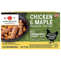Applegate Natural Chicken & Maple Breakfast Sausage Frozen - 7oz
