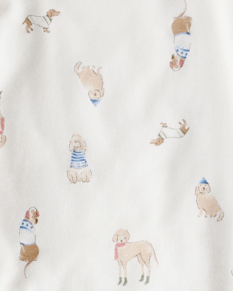 slide 3 of 3, Carter's Carters Toddler Dog Loose Fit 2-Piece Pajamas - White White 4T, 2 pc