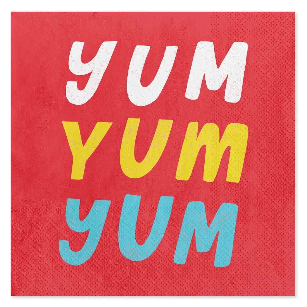 slide 2 of 3, American Greetings Lunch Napkins - Yum Yum Yum, 20 ct