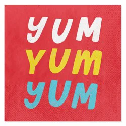 American Greetings Yum Yum Yum Lunch Napkins, 20 Count