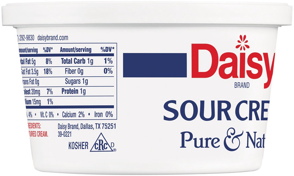slide 4 of 8, Daisy Sour Cream Pure & Natural, 8 oz
