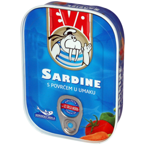 slide 1 of 1, Podravka Eva Sardines In Tomato Sauce, 115 gram