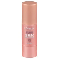 L'Oréal 640 Glowy Sparkling Rose Lumi Le Glow Highlighter Stick 0.22 oz