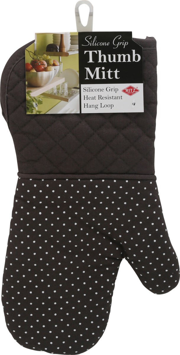 slide 4 of 9, Ritz Graphite Silicone Grip Thumb Mitt 1 ea, 1 ea