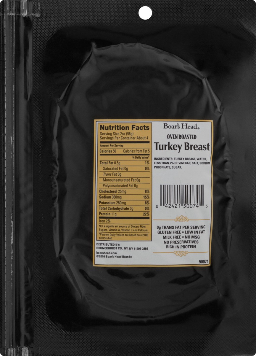 slide 2 of 9, Boar's Head Oven Roasted Turkey Breast, 8 oz