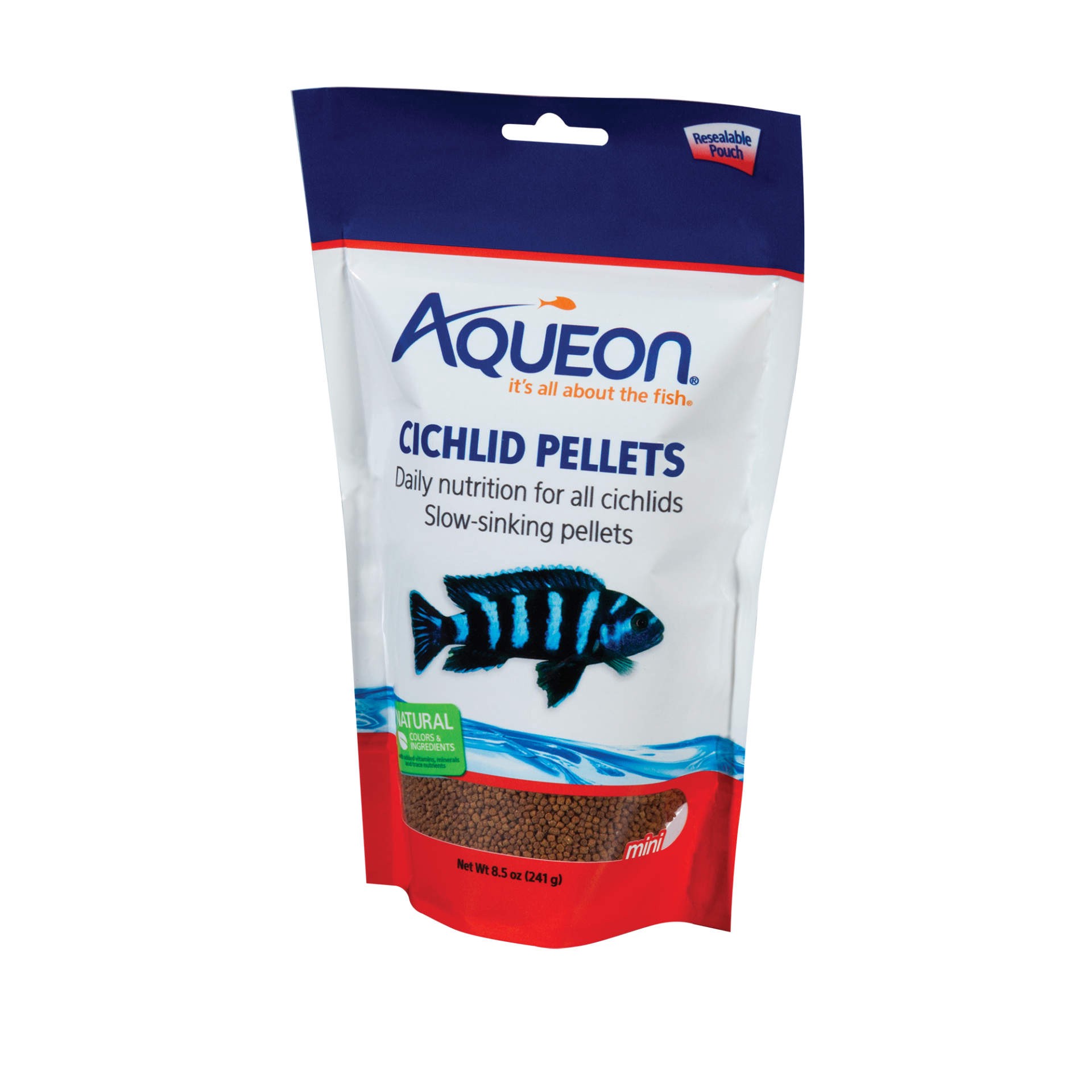 slide 1 of 8, Aqueon Cichlid Food Mini 8.5 Ounces, 1 ct