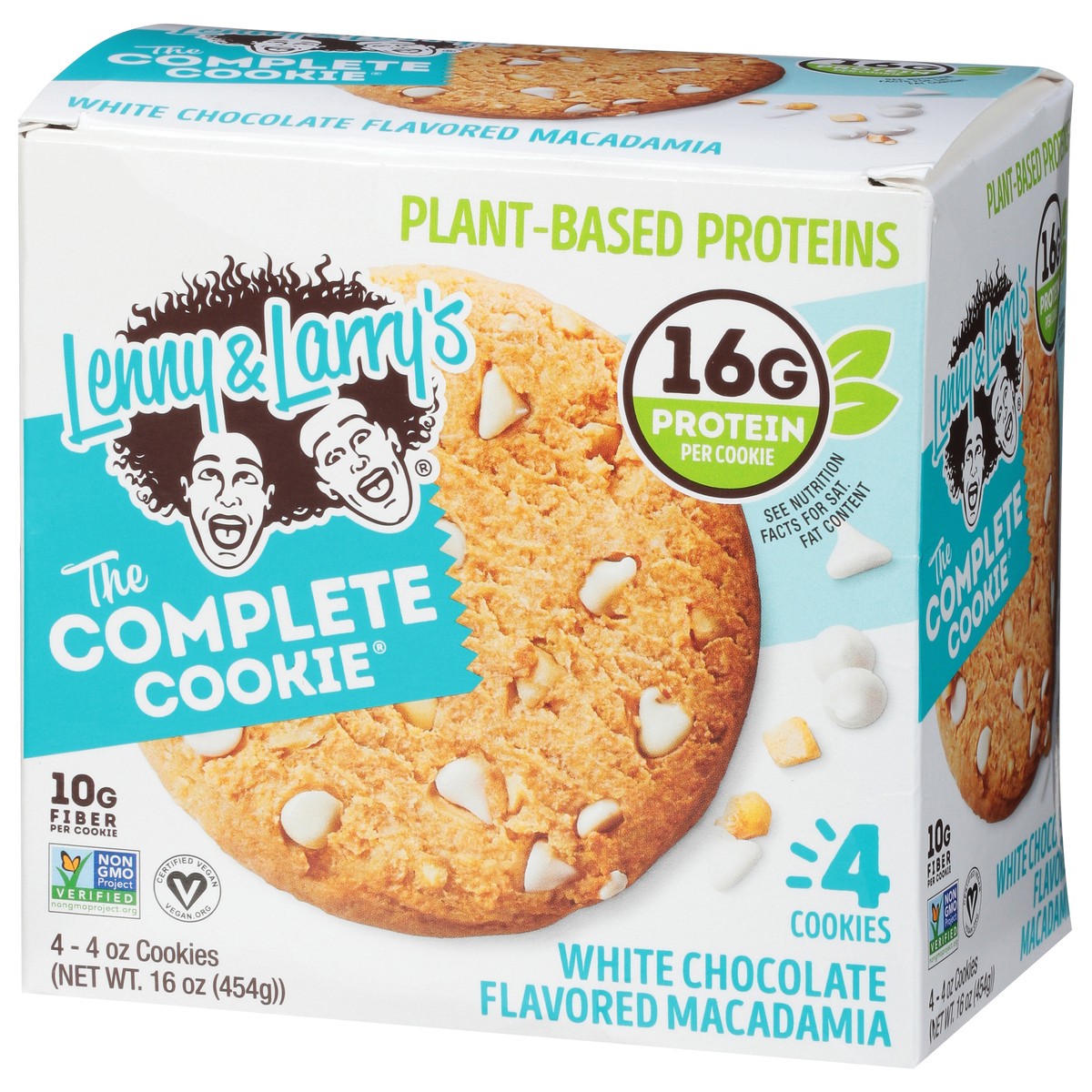 slide 7 of 9, Lenny & Larry's The Complete Cookie, White Chocolate Flavored Macadamia, 4oz- 4ct, 16 oz
