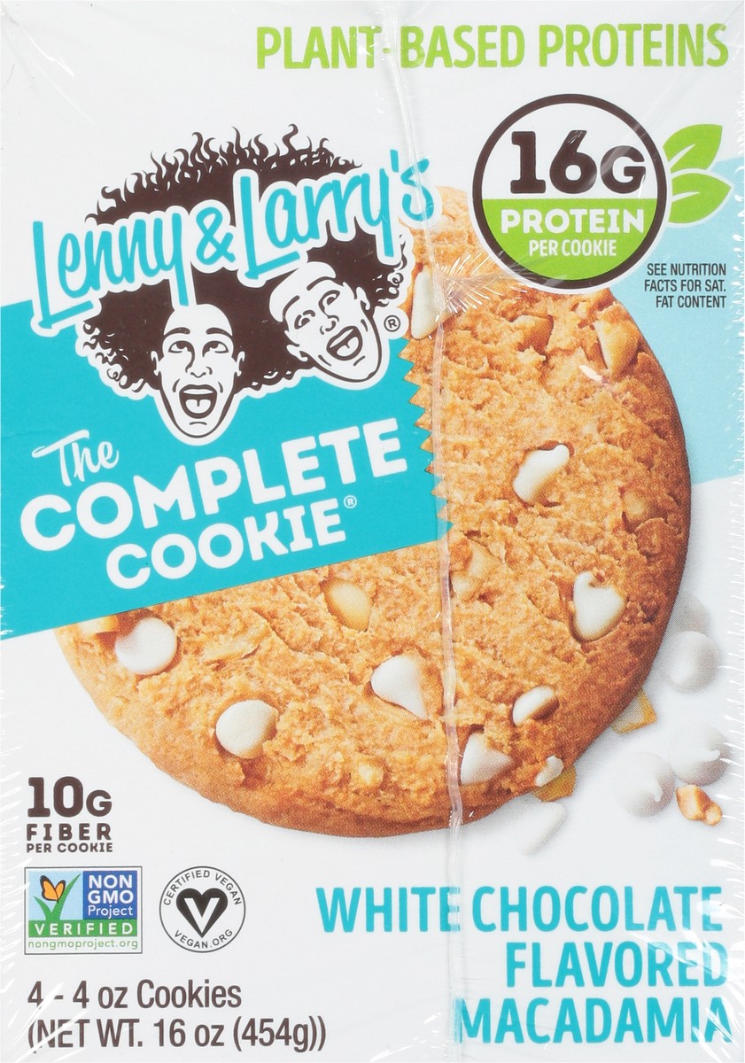 slide 6 of 9, Lenny & Larry's The Complete Cookie, White Chocolate Flavored Macadamia, 4oz- 4ct, 16 oz
