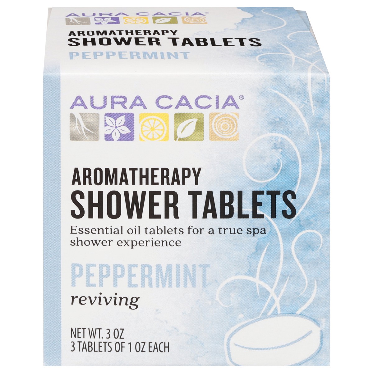 slide 1 of 11, Aura Cacia Reviving Peppermint Aromatherapy Shower Tablets, 3 oz