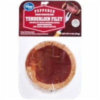 slide 1 of 1, Kroger Peppered Bacon Wrapped Beef Tenderloin Filet, 6 oz