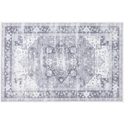 Rugease Velveteen Cade Cream 30x46 Washable Accent Rug