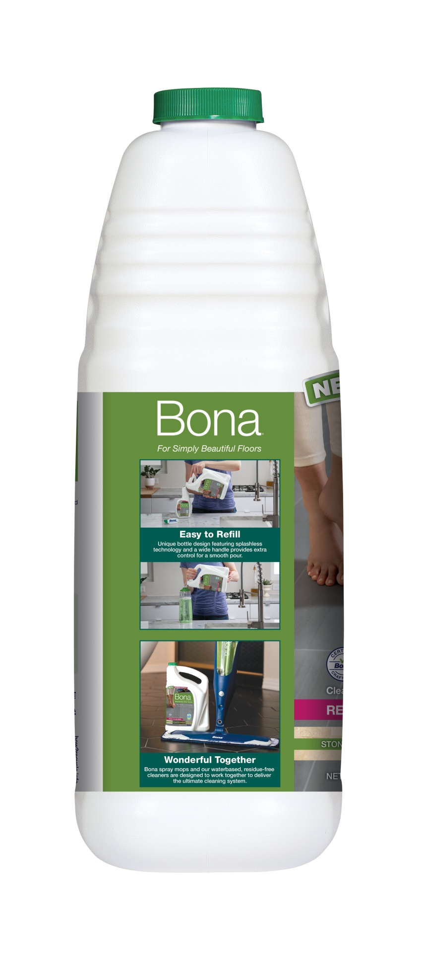 slide 3 of 4, Bona Hard-Surface Floor Cleaner Refill, 96 fl oz