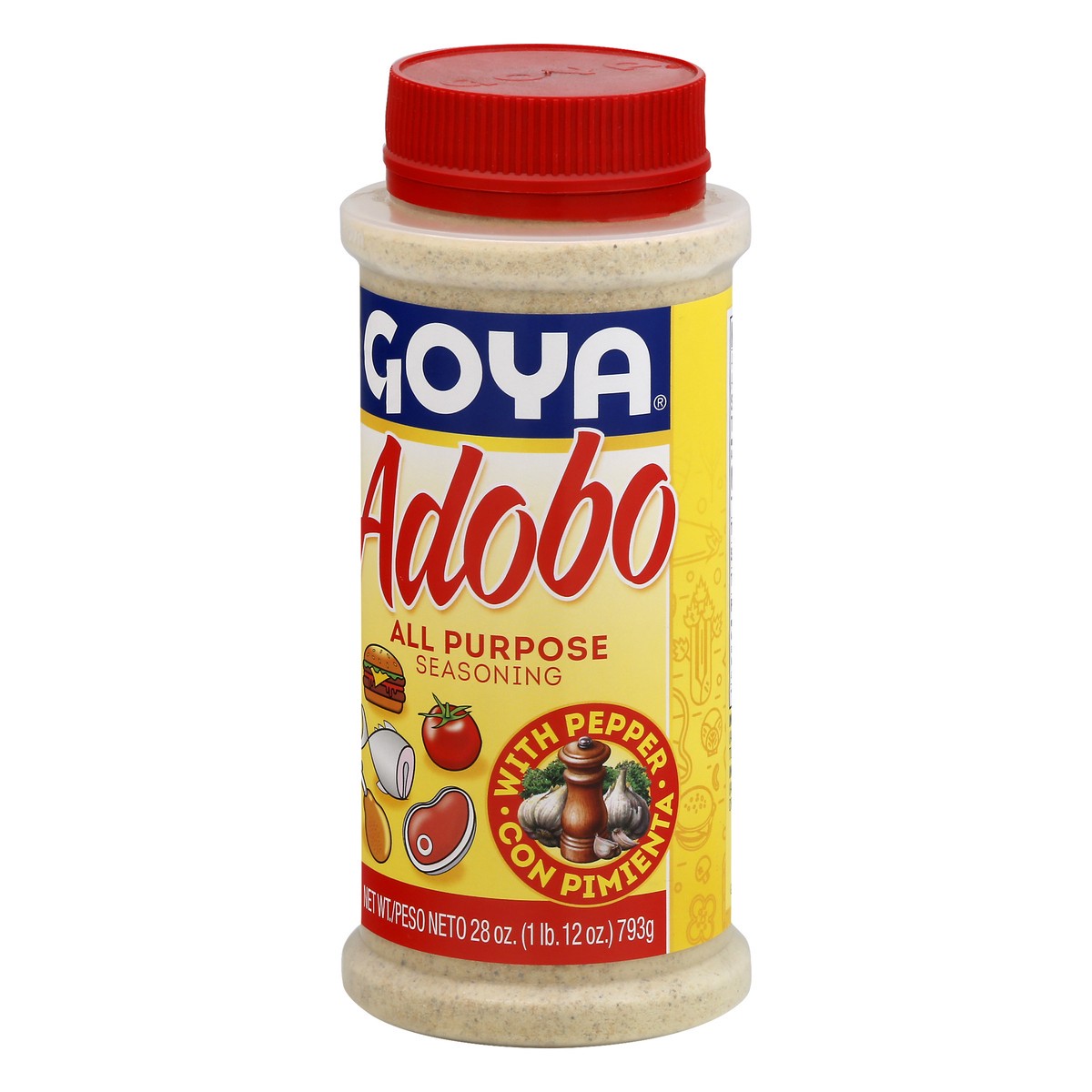 slide 8 of 9, Goya Adobo with Pepper All Purpose Seasoning 28 oz, 28 oz