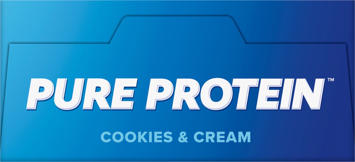 slide 13 of 14, Pure Protein Bars, High Protein, Nutritious Snack, Cookies and Cream, 20g Protein, 4 Count, 4 ct