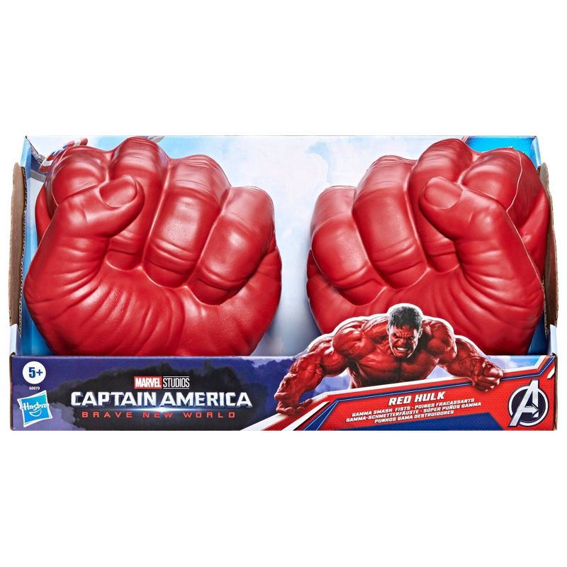 slide 2 of 9, Captain America: Brave New World Red Hulk Gamma Smash Fists, 1 ct