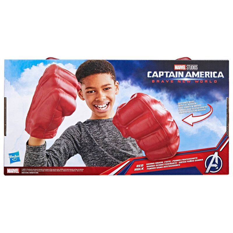slide 4 of 9, Captain America: Brave New World Red Hulk Gamma Smash Fists, 1 ct