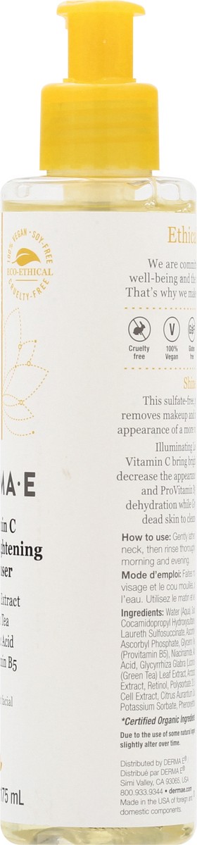 slide 9 of 11, Derma E Vitamin C Brightening Cleanser, 6 oz