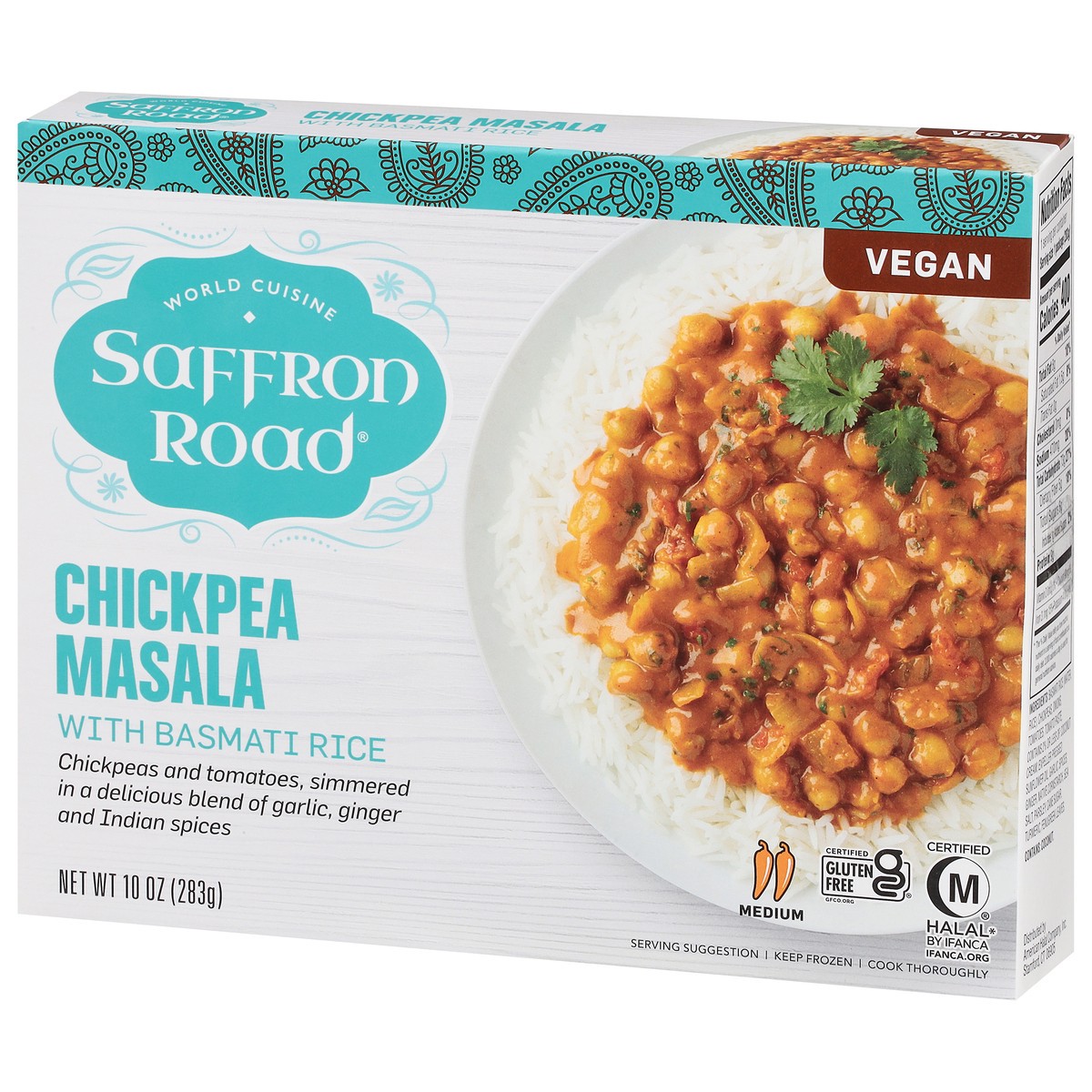 slide 6 of 13, Saffron Road Medium Spice Chickpea Masala 10 oz, 10 oz