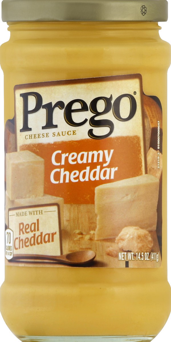 slide 2 of 2, Prego Creamy Cheddar Cheese Sauce, 14.5 oz