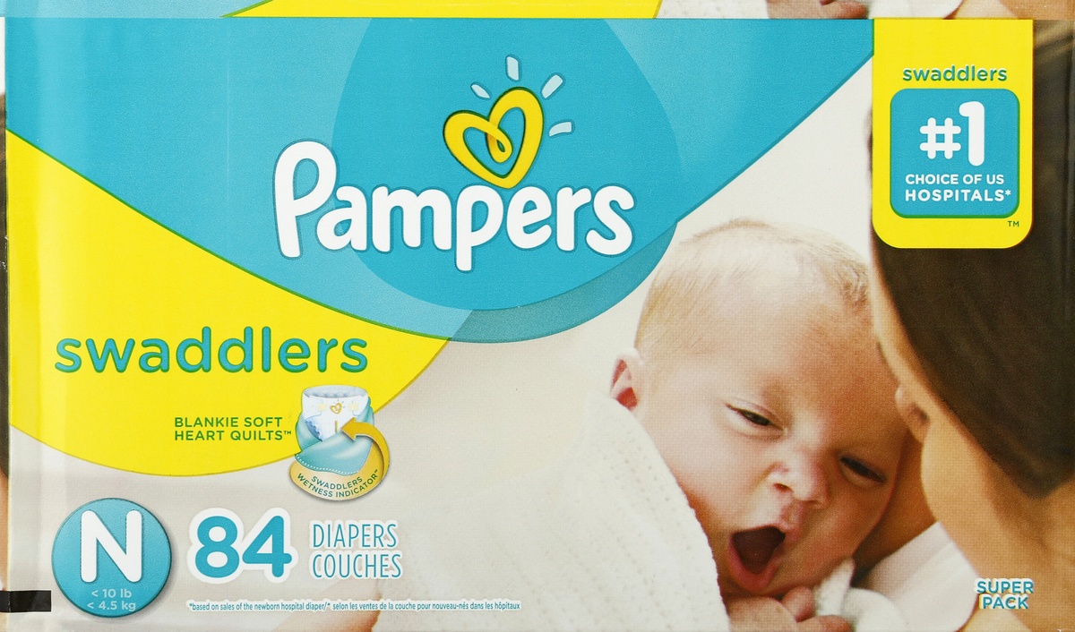 slide 5 of 7, Pampers Diapers , 84 ct