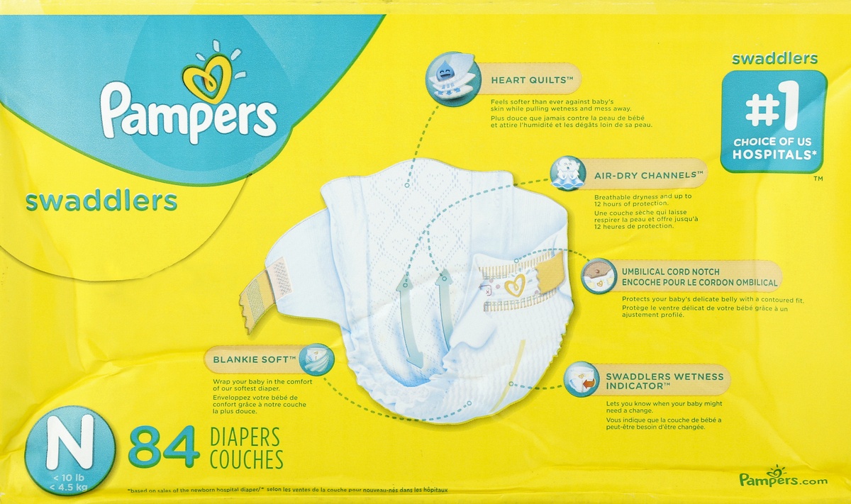 slide 6 of 7, Pampers Diapers 84 ea, 84 ct