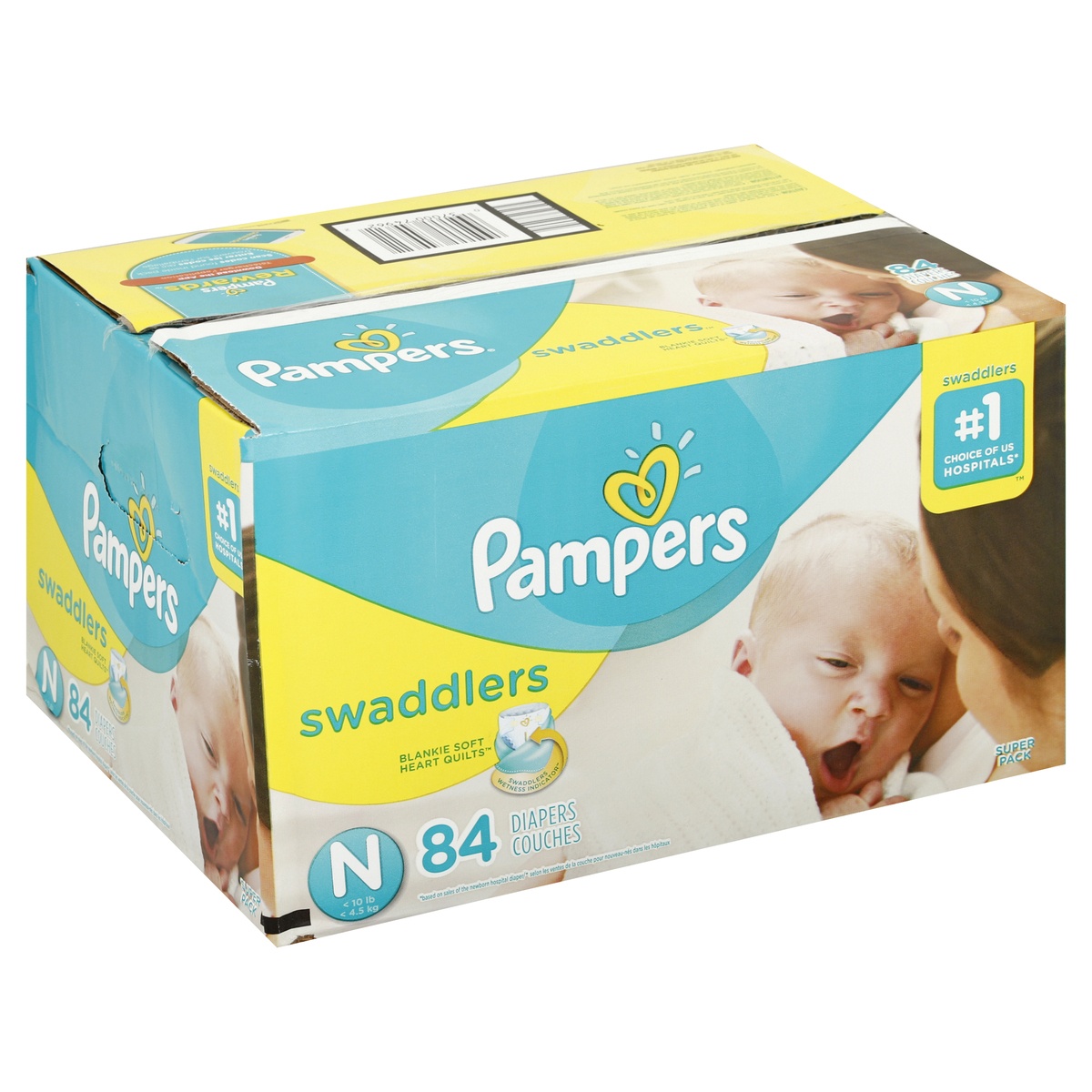 slide 7 of 7, Pampers Diapers , 84 ct