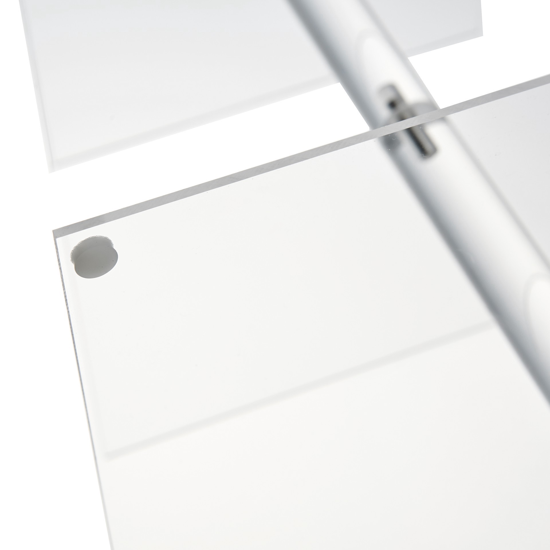 slide 3 of 4, 11" Clear Square 3-Tier Acrylic Treat Stand By Celebrate It, 12 in x 11 in