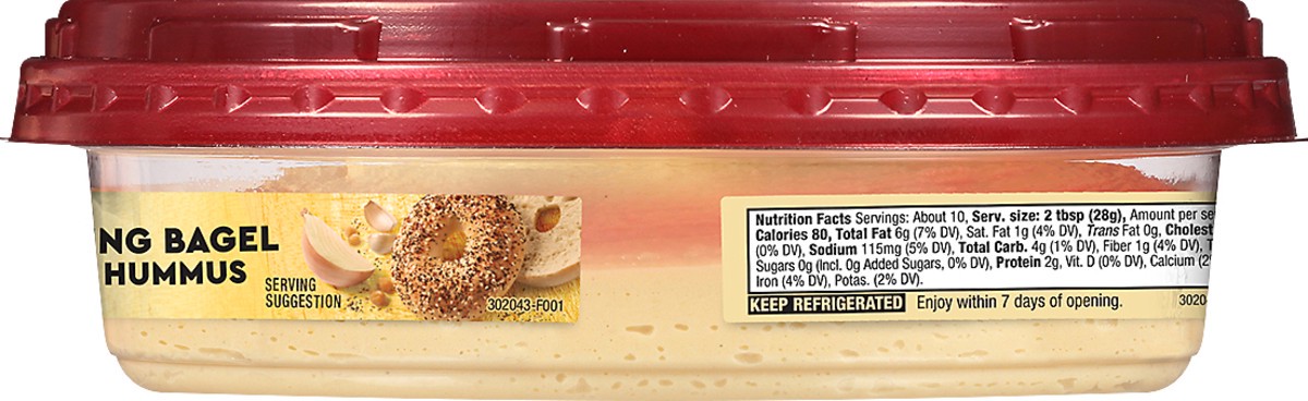 slide 6 of 6, Sabra Seasoned Everything Bagel Hummus 10, 10 oz