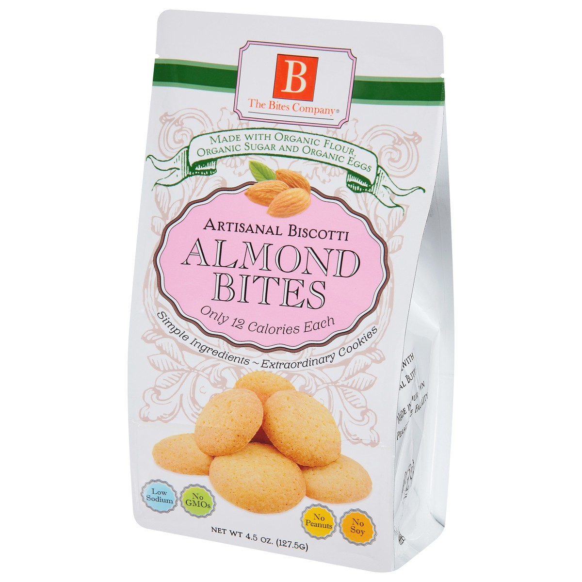 slide 5 of 12, Bites Company Organic Almond Biscotti Bites, 4.5 oz