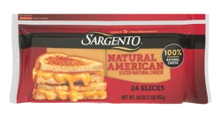 Sargento Natural American Sliced Cheese, 24 Slices, 16 oz
