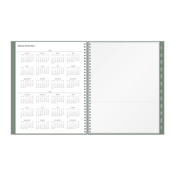 slide 3 of 6, Blue Sky 2025-2026 Blue Sky Weekly/Monthly Teacher Lesson Planning Calendar, 8-1/2"" x 11"", Learning, July 2025 To June 2026, 404275, 1 ct