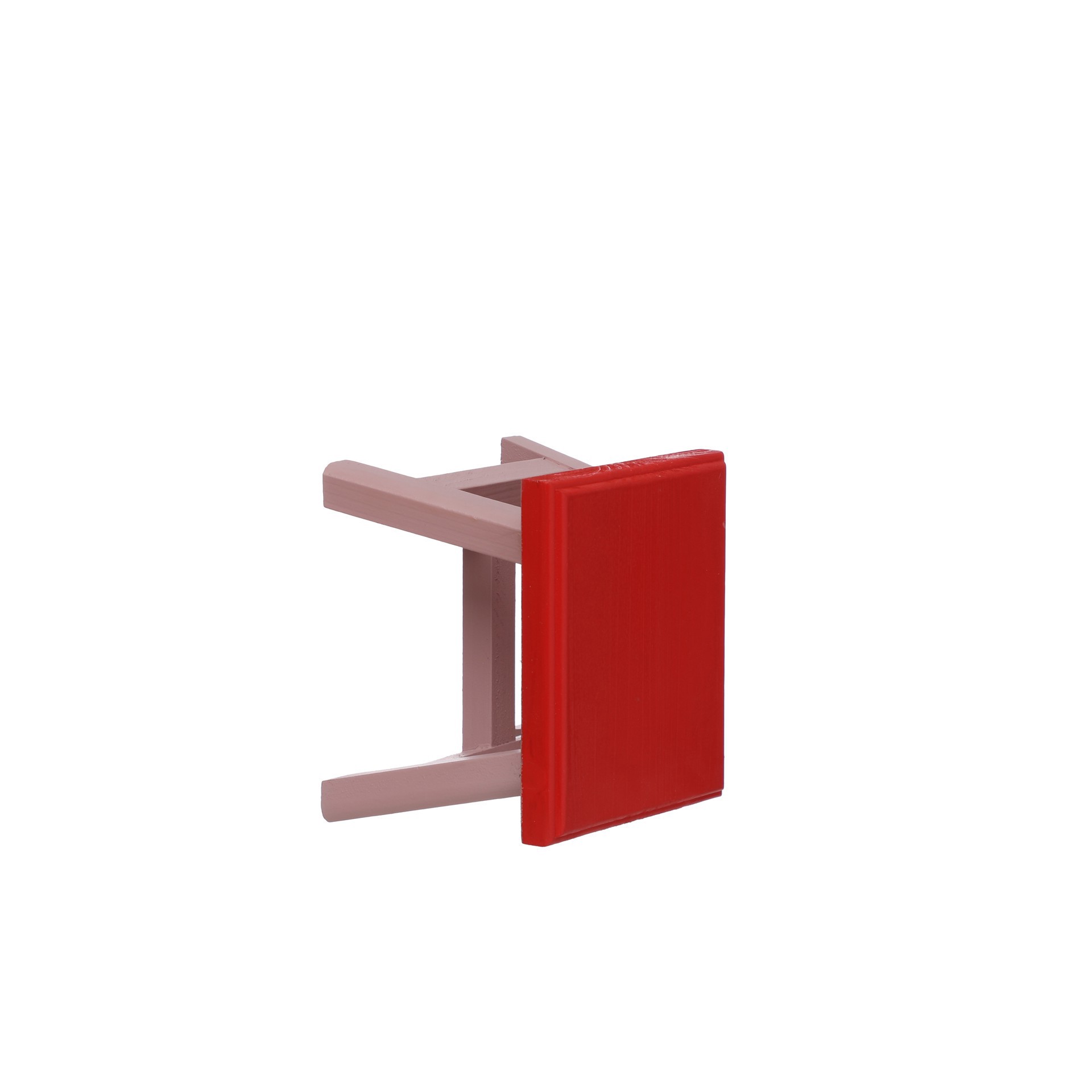 slide 3 of 3, 6.25" Red & Pink Wood Tabletop Serving Riser By Ashland, 6.25 in x 5.5 in x 5 in