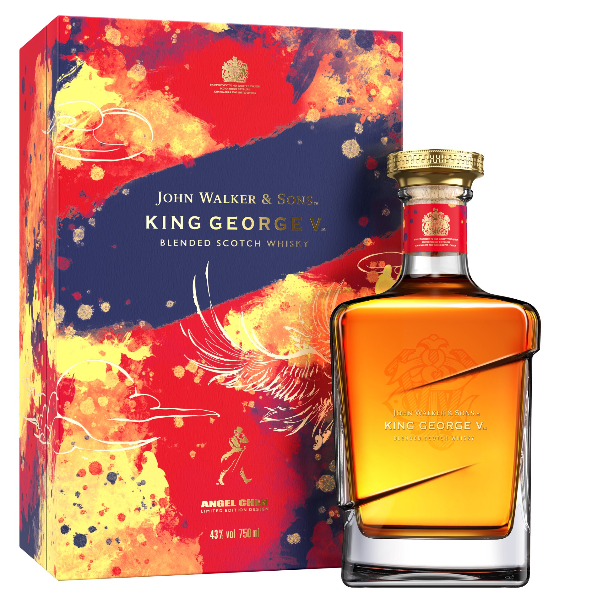 slide 3 of 4, Johnnie Walker John Walker & Sons King George V Blended Scotch Whisky, Limited Edition 2022 Lunar New Year, 750 mL, 