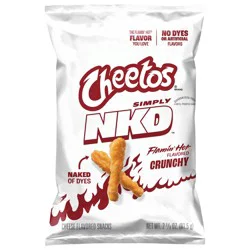 Cheetos Simply NKD Crunchy Cheese Flavored Snacks Flamin Hot Flavored 2 7/8 Oz
