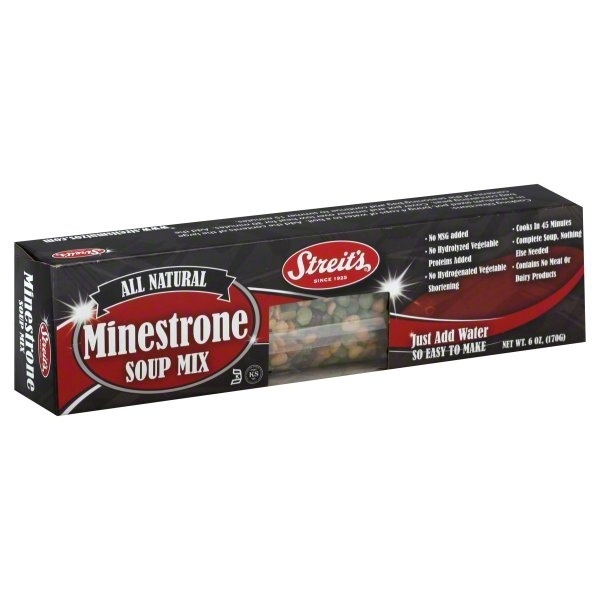 slide 1 of 1, Streit's Minestrone Soup Mix, 6 oz