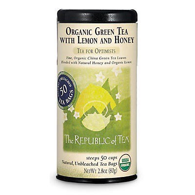 slide 1 of 2, The Republic of Tea Organic Lemon Green Tea with Honey Tea Bags - 50 ct, 50 ct